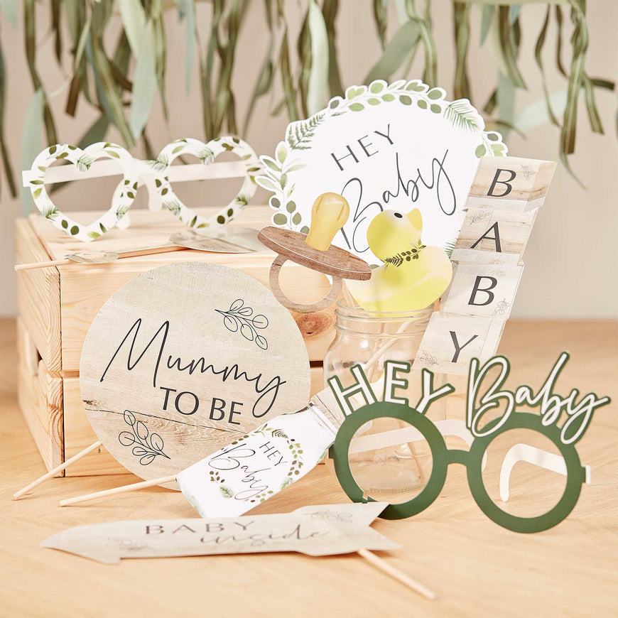 Botanical Baby Botanical Baby Shower Photo Booth Props - Party Savers