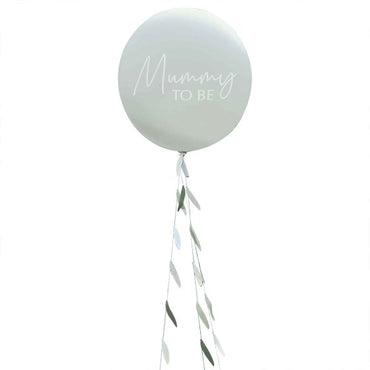 Botanical Baby Mummy To Be Baby Shower Balloon with Botanical Tail Each