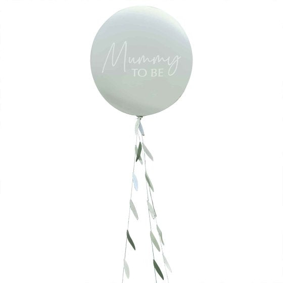 Botanical Baby Mummy To Be Baby Shower Balloon with Botanical Tail Each