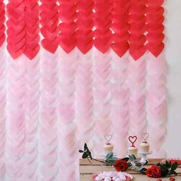 Be Mine Ombre Heart Party Backdrop Kit