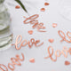 Botanical Wedding Confetti Bronze 'Love' Cards 13g - Party Savers