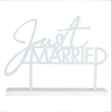 Contemporary Wedding Just Married Wedding Table Sign 25cm x 29cm Each