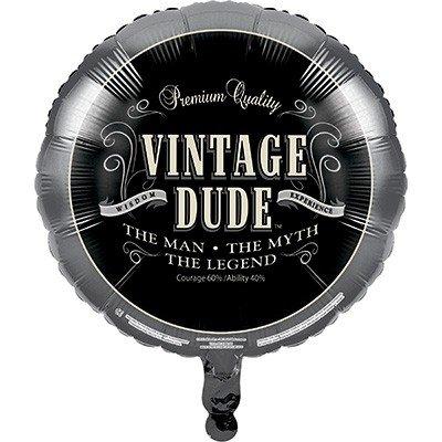 45cm Vintage Dude Foil Balloon