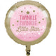 45cm One Little Star Girl Twinkle Twinkle Little Star Foil Balloon