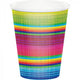 Serape Cups Paper Fiesta 266ml 8pk
