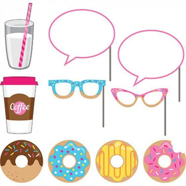 Donut Time Photo Booth Props Assorted Designs