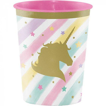 Unicorn Sparkle Keepsake Souvenir Favor Cup Plastic 473ml
