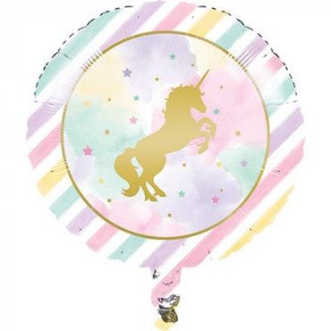 45cm Unicorn Sparkle Foil Balloon Foil Stamped