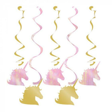 Unicorn Sparkle Dizzy Danglers Hanging Swirls