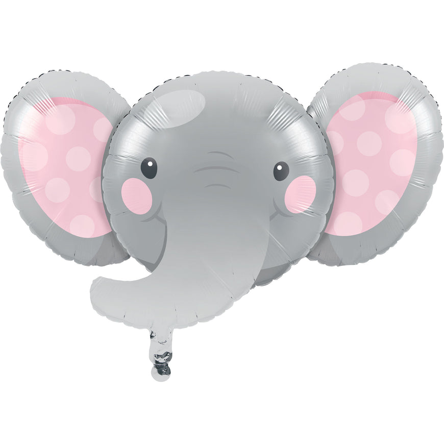 Enchanting Elephant Girl Shape 53cm x 89cm Foil Balloon - Party Savers