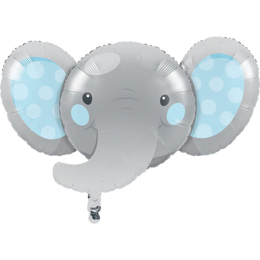 Enchanting Elephant Boy Shape 53cm x 89cm Foil Balloon - Party Savers