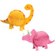 Girl Dino Party Decor Centrepieces Honeycomb 2pk - Party Savers