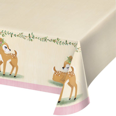 Deer Little One Paper Tablecover 137cm x 259cm Each