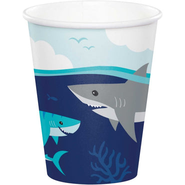 Shark Paper Cups 266ml 8pk