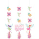 Fairy Forest Hanging String Cutouts & Tassels 91cm 3pk