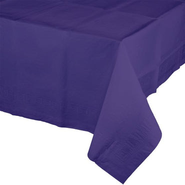 Purple Tablecover Tissue & Plastic Back 137cm x 274cm Each