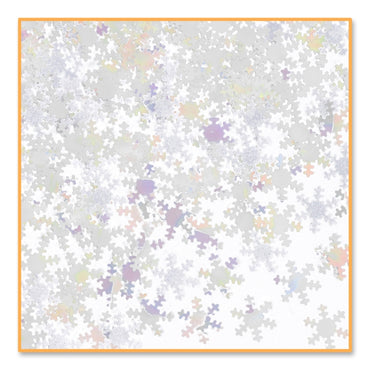 Iridescent Snowflakes Confetti .5oz - Party Savers