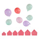 Dino Pink & Pastel Mixed Balloons and Card Spikes 12cm 89pk