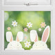 Eggciting Easter Bunny Easter Window Stickers 24.5cm x 37.5cm 2pk