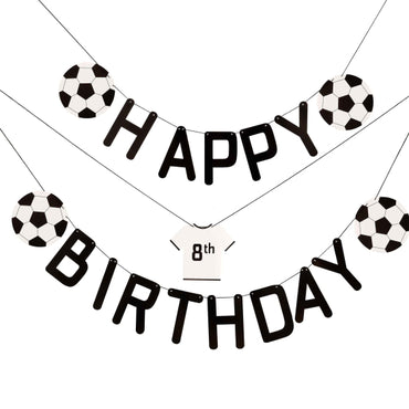 Kick Off Party Football Happy Birthday Bunting 1.5m 2pk