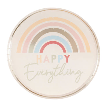 Happy Everything Plates 25cm Gold Foiled