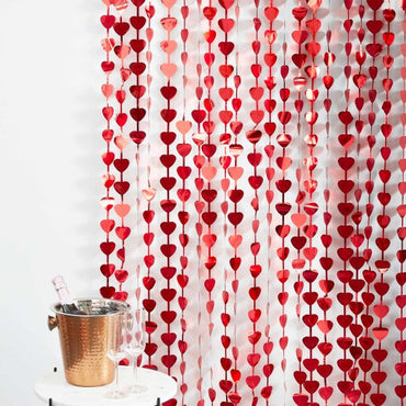 You and Me Heart Shaped Party Backdrop 1m x 2.2m Each