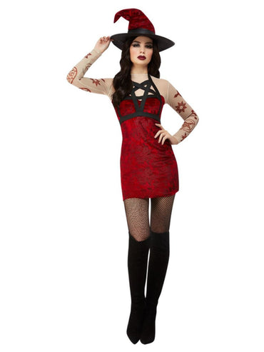 Women's Costume - Red Fever Satanic Dress 