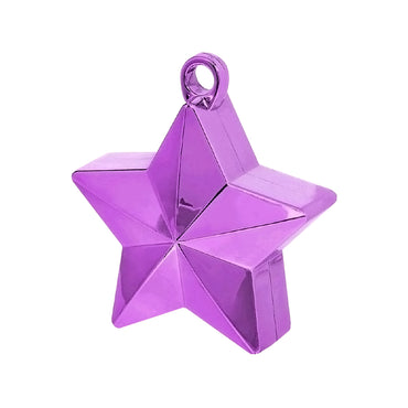 Purple Star Balloon Weight - Party Savers