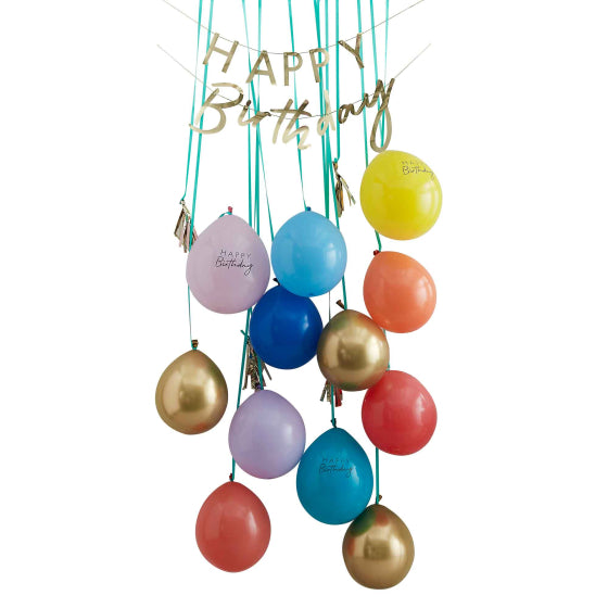 Mix It Up Happy Birthday Brights Foiled Balloon Door Kit