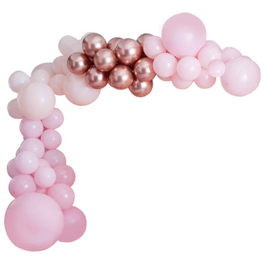 Mix It Up Pink & Rose Gold Balloon Arch