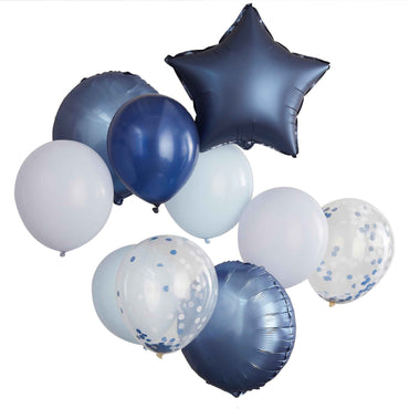 Mix It Up Blue Balloon Bundle 30cm 11pk