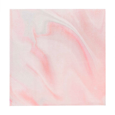 Mix It Up Pink Marble Napkins 16.5cm x 16.5cm 16pk