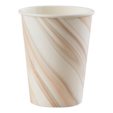Mix It Up Natural Marble Paper Cups 266ml 8pk
