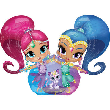 Shimmer and Shine AirWalkers Foil Balloon 134cm x 111cm - Party Savers