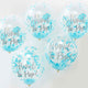 Oh Baby About To Pop Balloons Blue Confetti 30cm - Party Savers