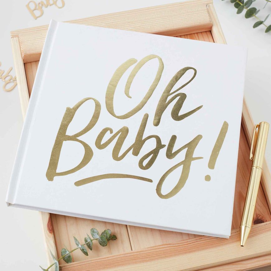 Oh Baby Guest Book - Party Savers