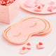 Pamper Party Gold Foiled And Pink Eye Mask Shaped Napkins 16cm x 10cm - Party Savers