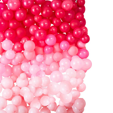 Star Gazer Pink Ombre Birthday Balloon Wall