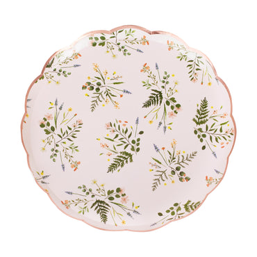 Lets Par Tea Paper Plates Floral 8pk