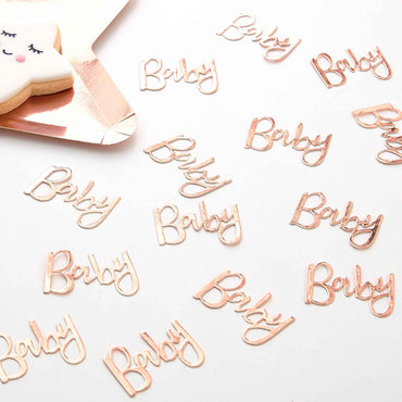 Twinkle Twinkle Confetti Baby Rose Gold - Party Savers