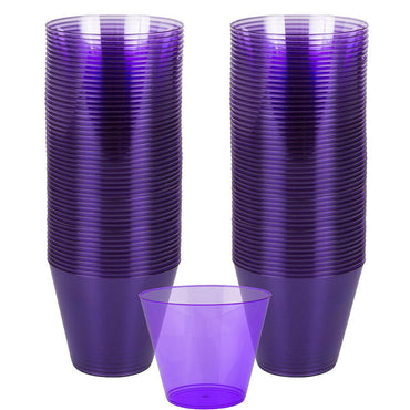 Purple Plastic Tumbler 266ml 72pk - Party Savers
