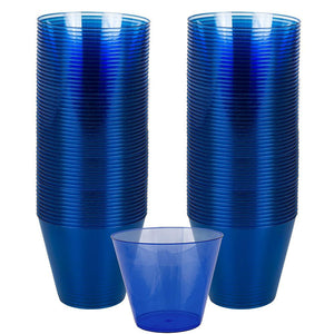 Royal Blue Plastic Tumbler 266ml 72pk - Party Savers