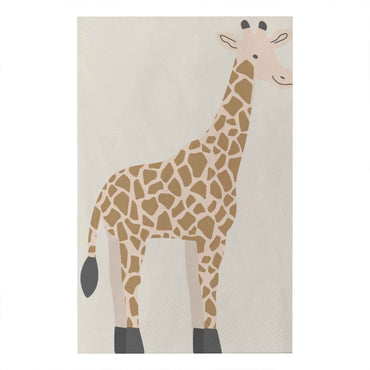 Wild Jungle Giraffe Napkins 16cm x 16cm 16pk