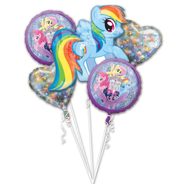 My Little Pony Friendship Adventures Foil Balloon Bouquet  5pk - Party Savers