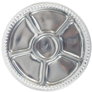 Silver Round 6 Sectional Platter 305mm 2pk - Party Savers
