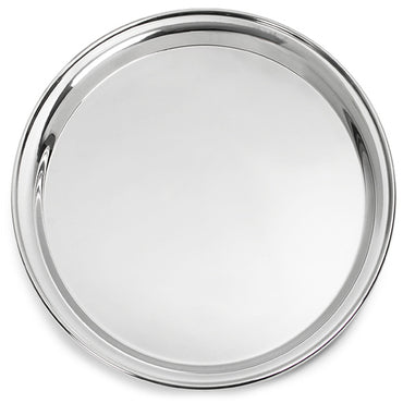 Silver Round Platter 410mm 2pk - Party Savers
