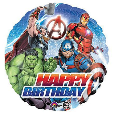 Avengers Happy Birthday  Foil Balloon 45cm - Party Savers