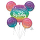 Sparkle Birthday Bouquet Balloon 5pk