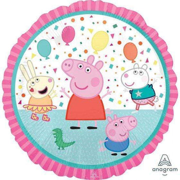 Peppa Pig Confetti Party Foil Balloon 45cm Each