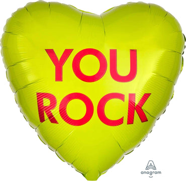 You Rock Candy Heart Foil Balloon 45cm Each